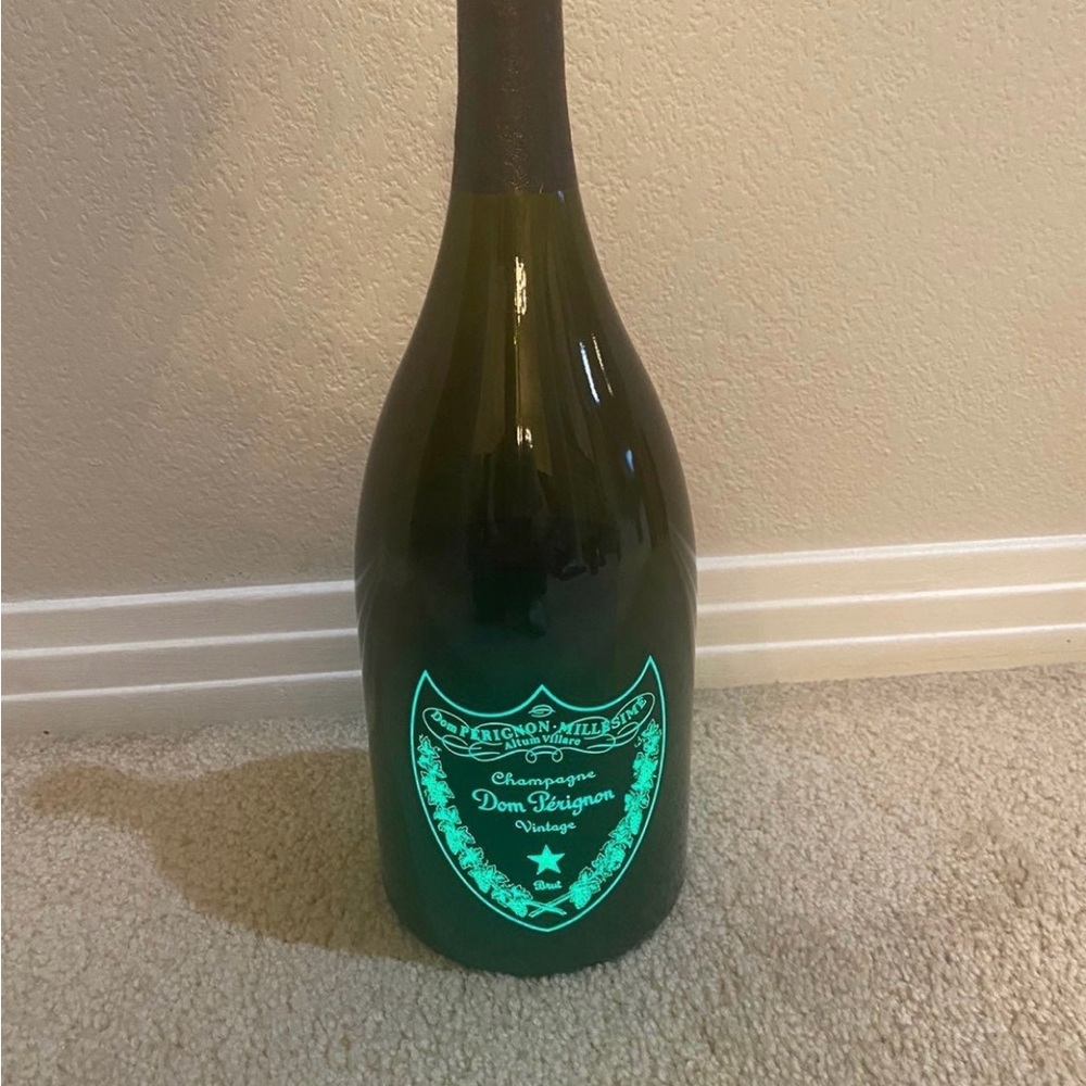 Empty Dom Perignon Luminous Brut 750ml bottle